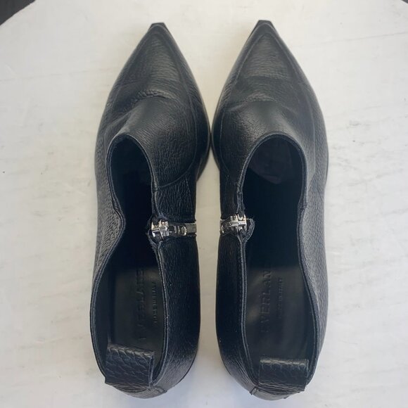 Everlane The Boss Bootie Italian Pebbled Leather Ankle Black Women's Size 10,Zip - Picture 5 of 16